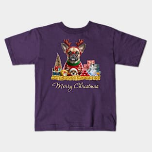 Merry Christmas Pug Kids T-Shirt